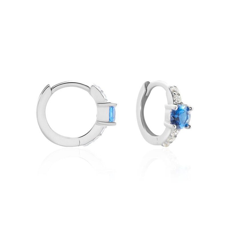 Créoles Argent Rhodié Gregh Oxydes De Zirconium - Spannringe Damen | OROVIVO