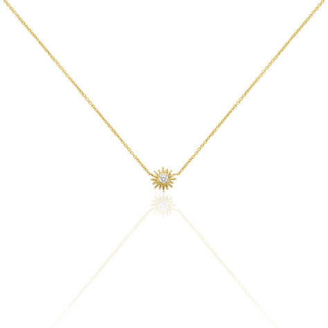 Halskette Silber 925 Vergoldet Zirkonia - Halsketten Damen | OROVIVO
