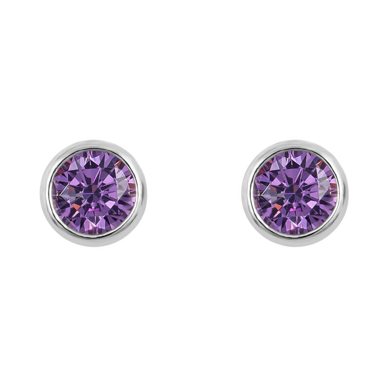 Orecchini Lobo Punto Luce Silver Rainbow Argento Rodiato Cubic Zirconia - Spannringe Damen | OROVIVO