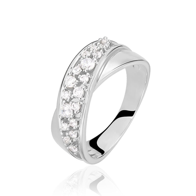 BECCA Damen Ring Silber 925 Zirkonia Weiß - Ringe mit Stein Damen | OROVIVO