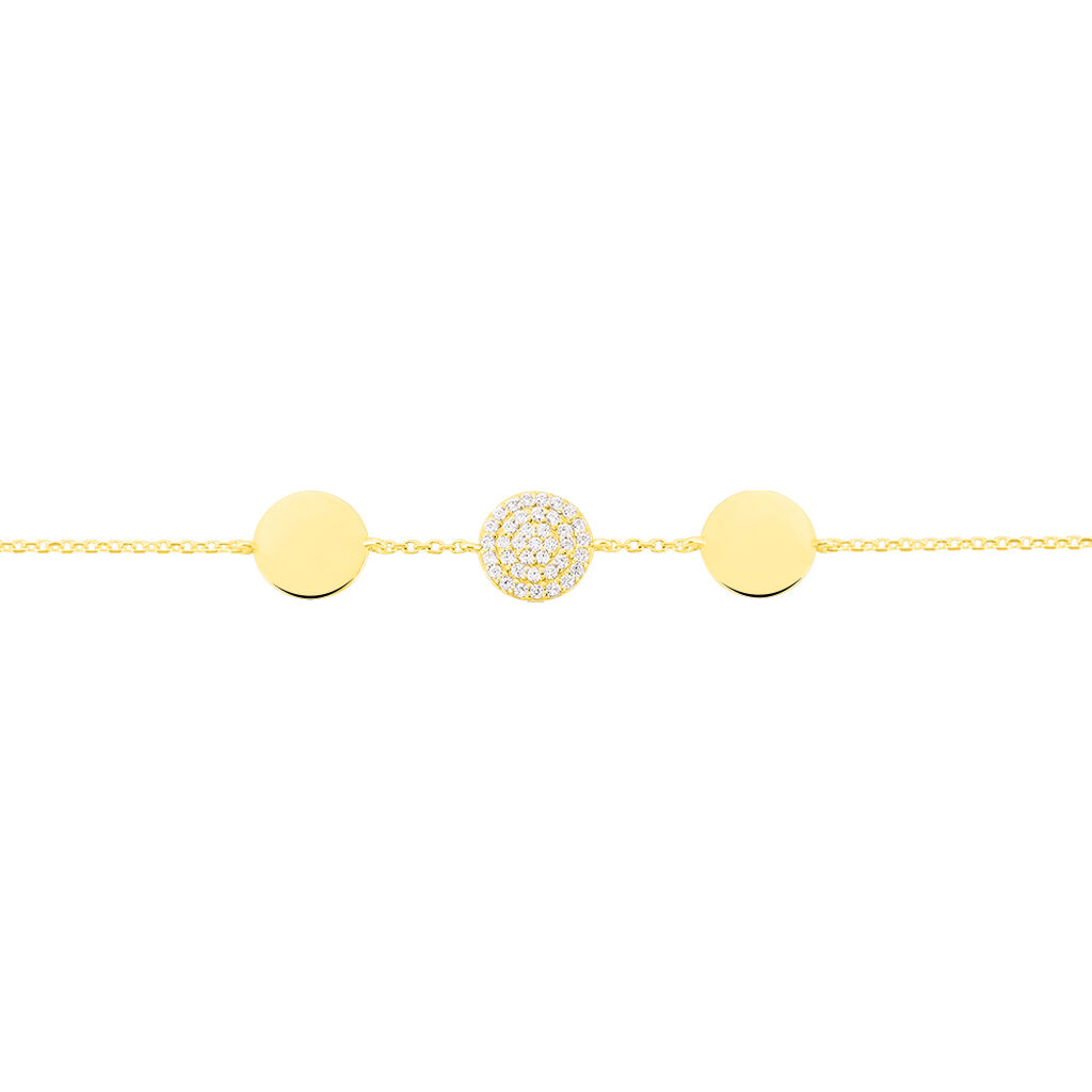 Bracelet Or Jaune Rosette Pastilles - Spannringe Damen | OROVIVO