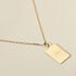 Anhänger mit Gravur Gold 333 Rechteck - Personalisierte Geschenke Unisex | OROVIVO