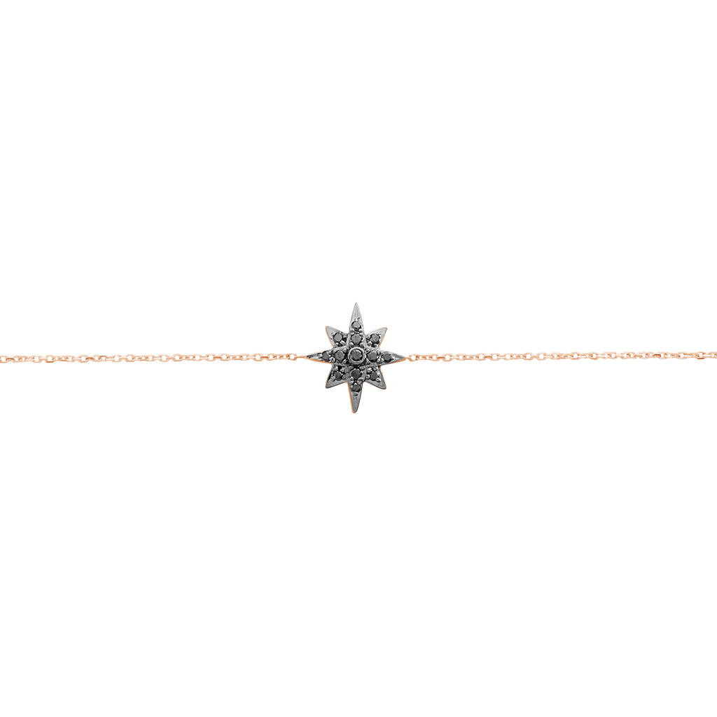 Bracelet Or Rose Laetia Etoile Diamants  - Spannringe Damen | OROVIVO