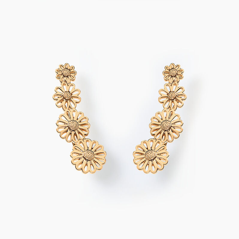 Bijoux D'oreilles Mahonia Plaqué Or Doré - Spannringe Damen | OROVIVO