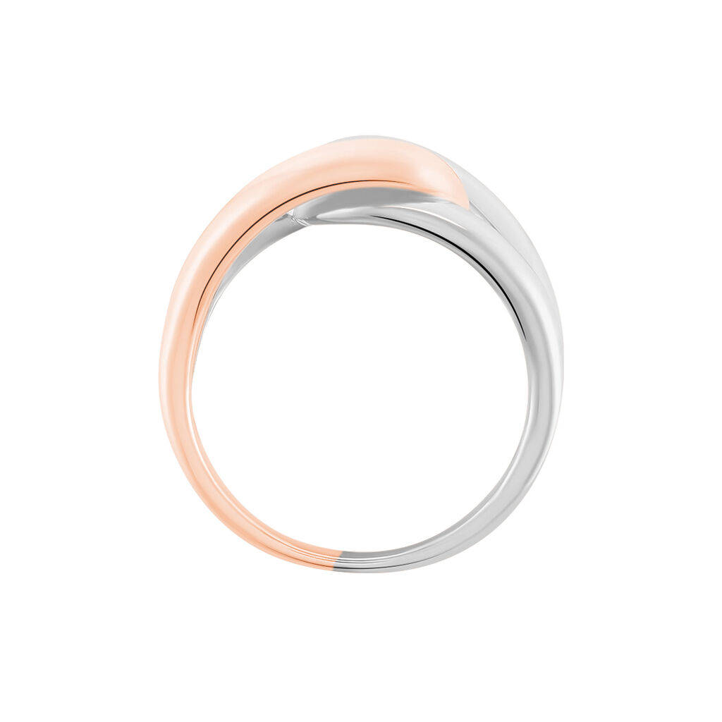 Damenring Silber 925 Bicolor Rosé Vergoldet - Ringe Damen | OROVIVO