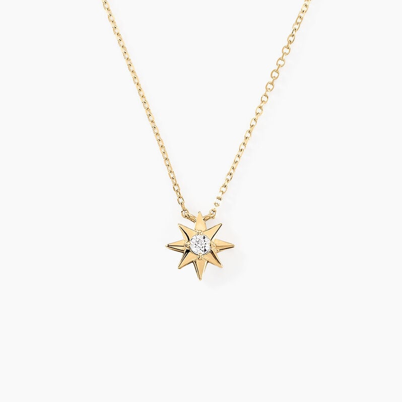 Collier Confucius Or Jaune Diamant - Spannringe Damen | OROVIVO