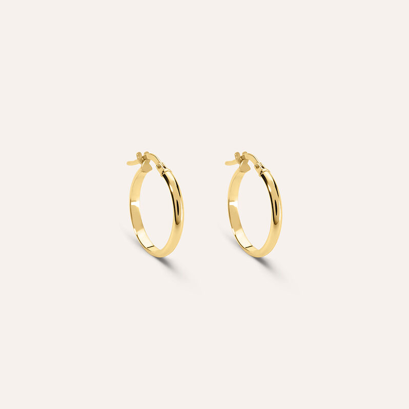 Orecchini A Cerchio Toujours Oro Giallo - Spannringe Damen | OROVIVO
