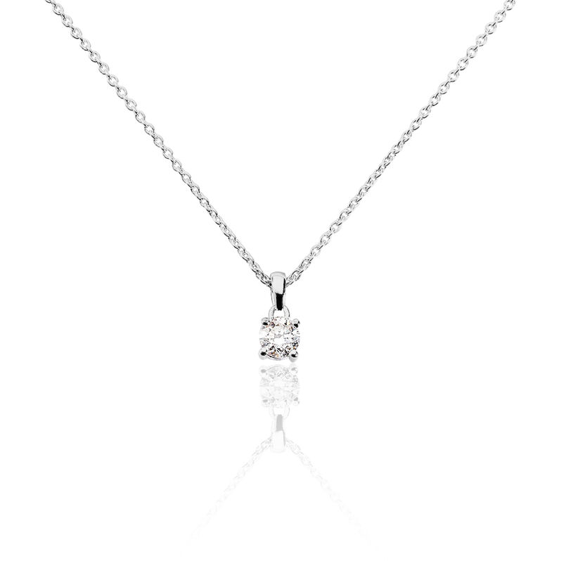 Collier Alexandra Or Blanc Diamant - Spannringe Damen | OROVIVO