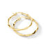 OVAL TWIST Damen Creolen Gold 375 (9 Karat)