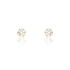 LIDIA 1 Damen Ohrstecker Gold 375 (9 Karat) Zirkonia Wei&szlig; Blume