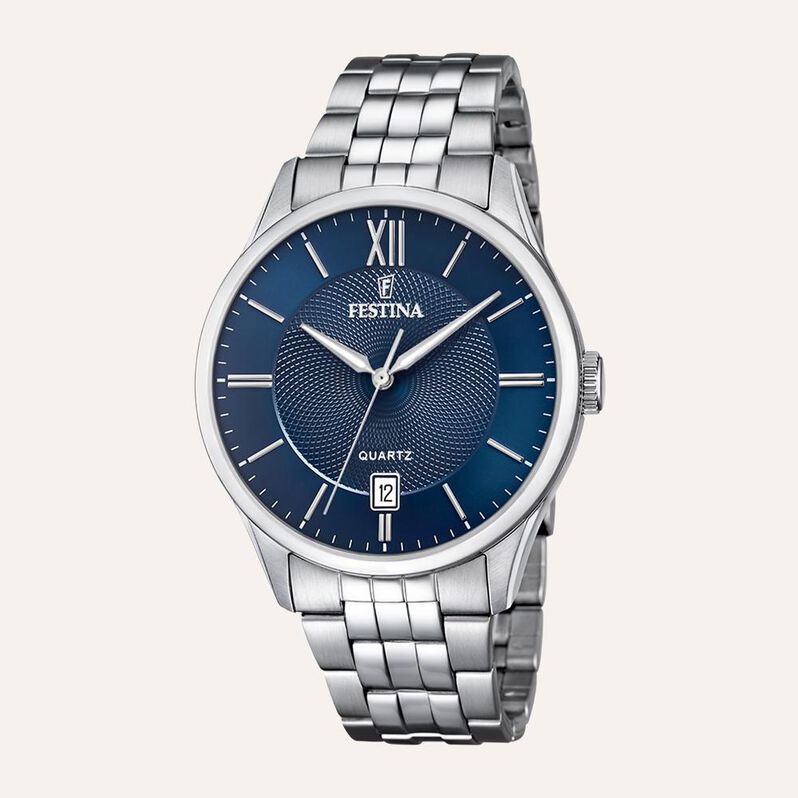 Orologio Al Quarzo Festina Acero Classico F20425/2 - Spannringe Herren | OROVIVO