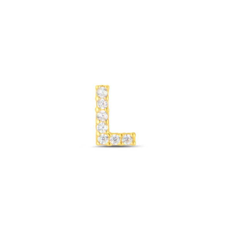 Mono Orecchino Lobo Bon Ton Oro Giallo Cubic Zirconia - Spannringe Damen | OROVIVO