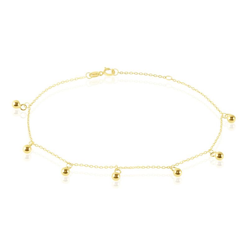 FARRI Damen Armband Gold 375 (9 Karat) Ball B 0,2 mm - Charmarmb&auml;nder Damen | OROVIVO