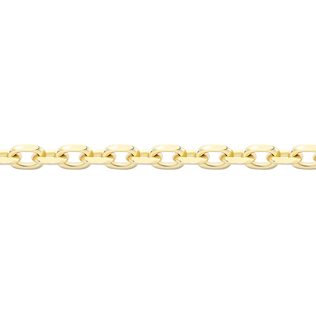 Damen Ankerkette Gold 375 Diamantiert  - Halsketten Damen | OROVIVO