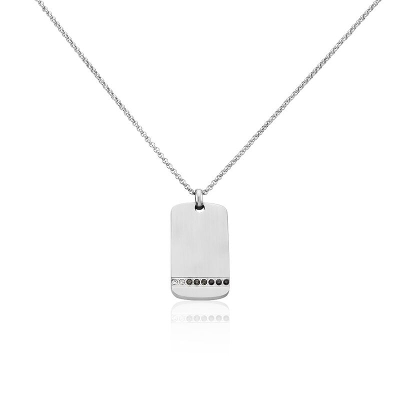 Collier Acier Weiss Ghislain Cristaux - Spannringe Herren | OROVIVO