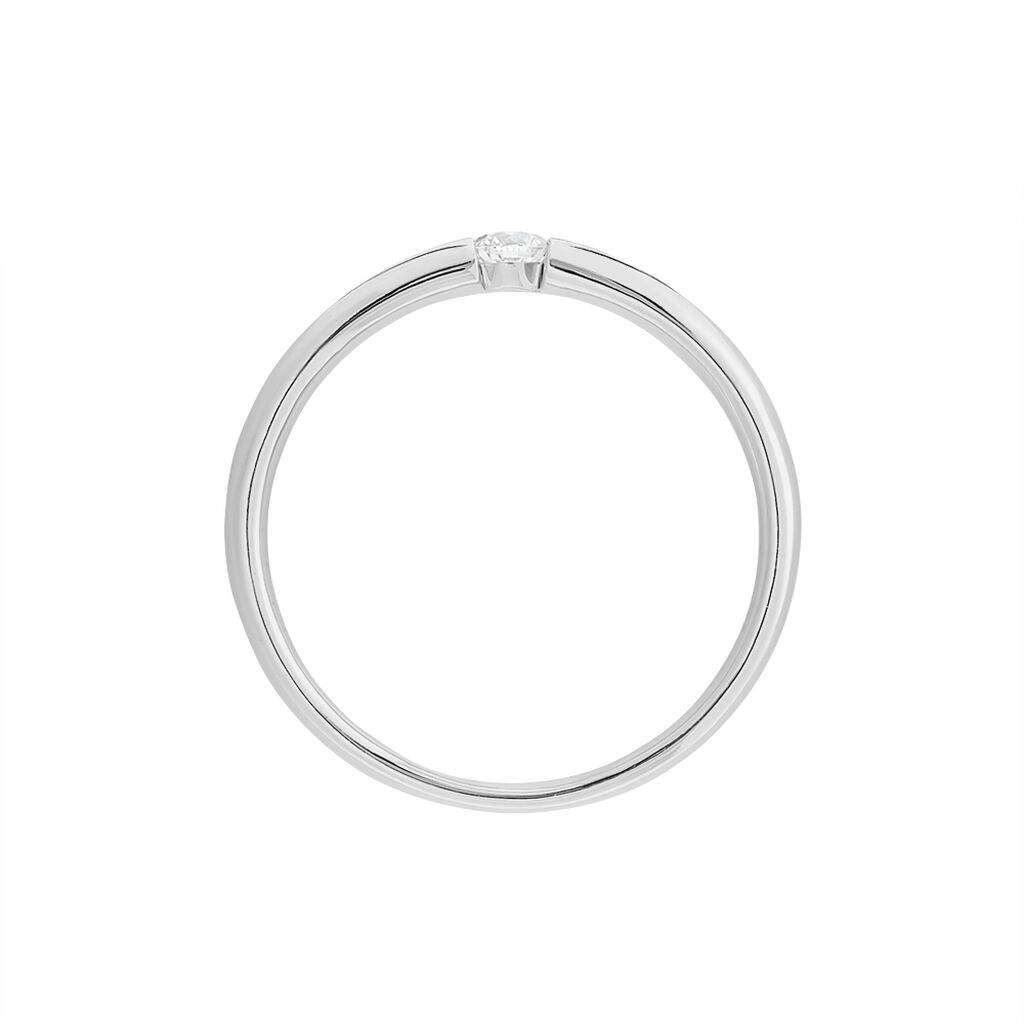 Lisboa Damen Ring Wei&szlig;gold 585 (14 Karat) Diamant Wei&szlig; B 20 mm