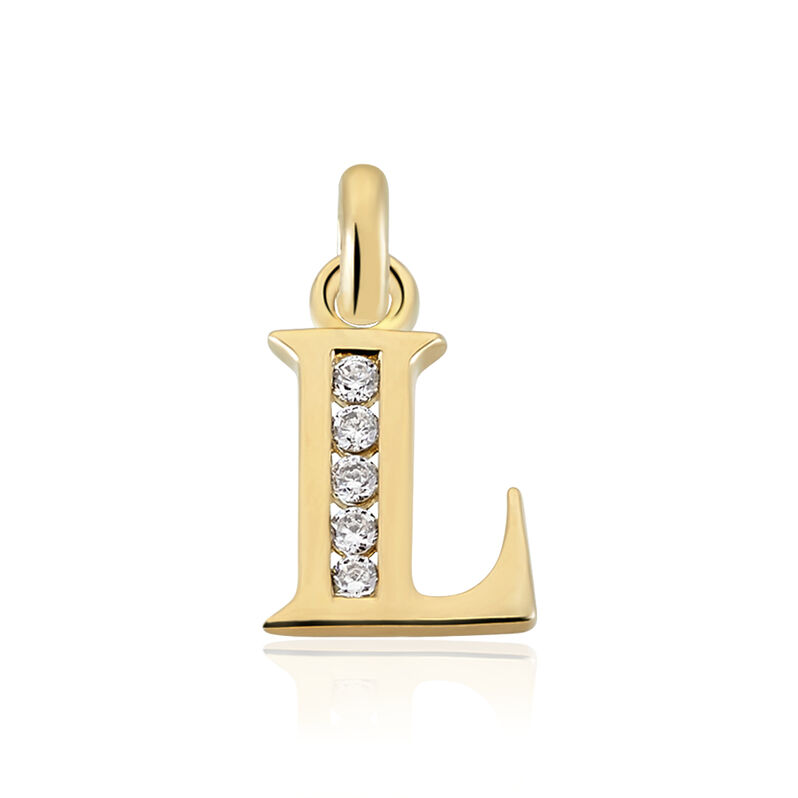 Pendentif Plaqué Or Et Oxyde - Spannringe Familie | OROVIVO