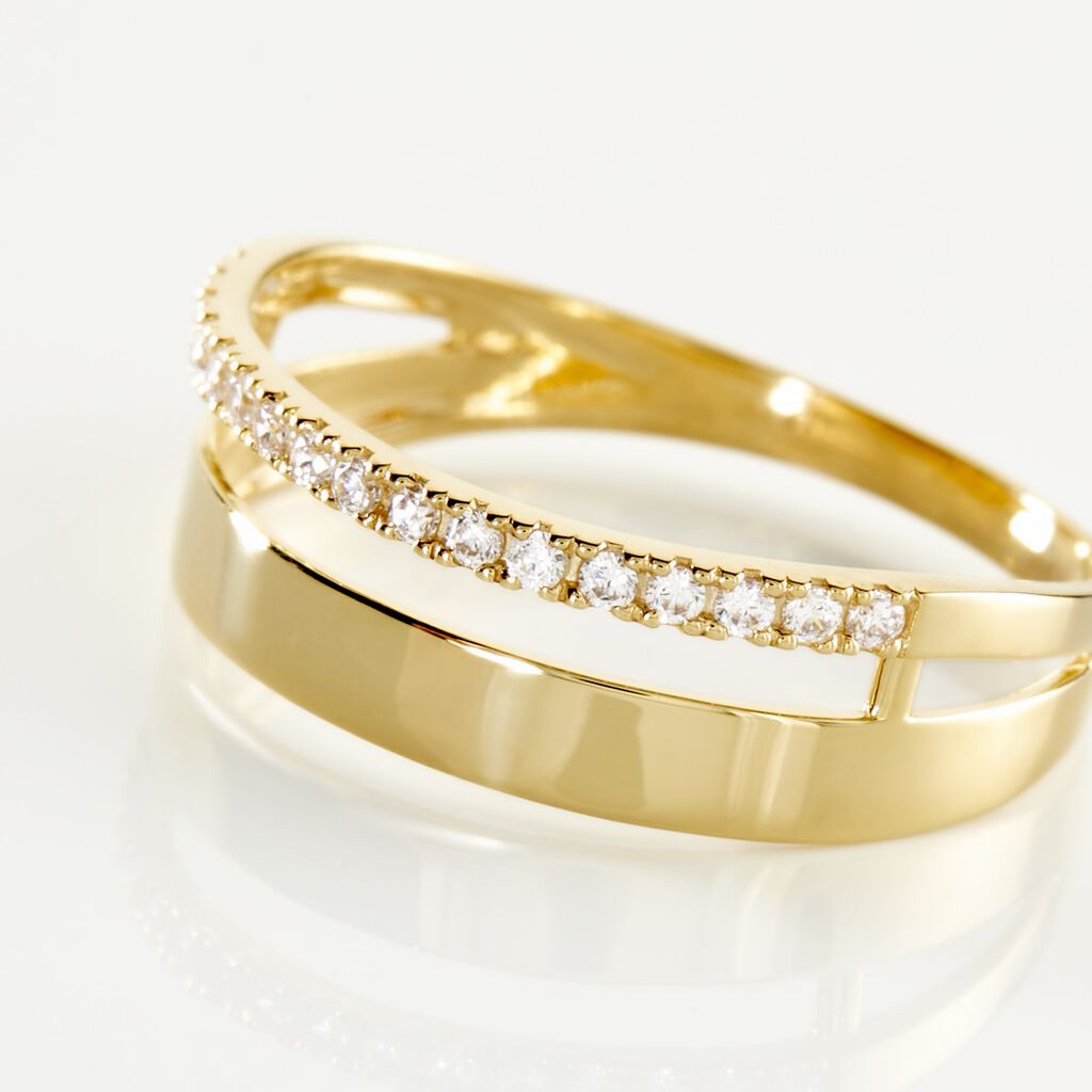 Damen Ring Gold 375 Zirkonia Katiana  - Eheringe mit Stein Damen | OROVIVO