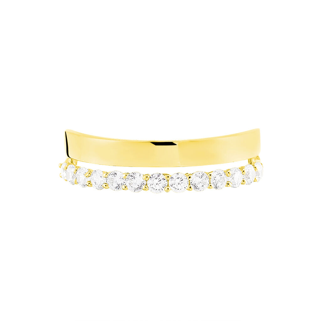 Bague Ada Or Jaune Oxyde De Zirconium - Spannringe Damen | OROVIVO