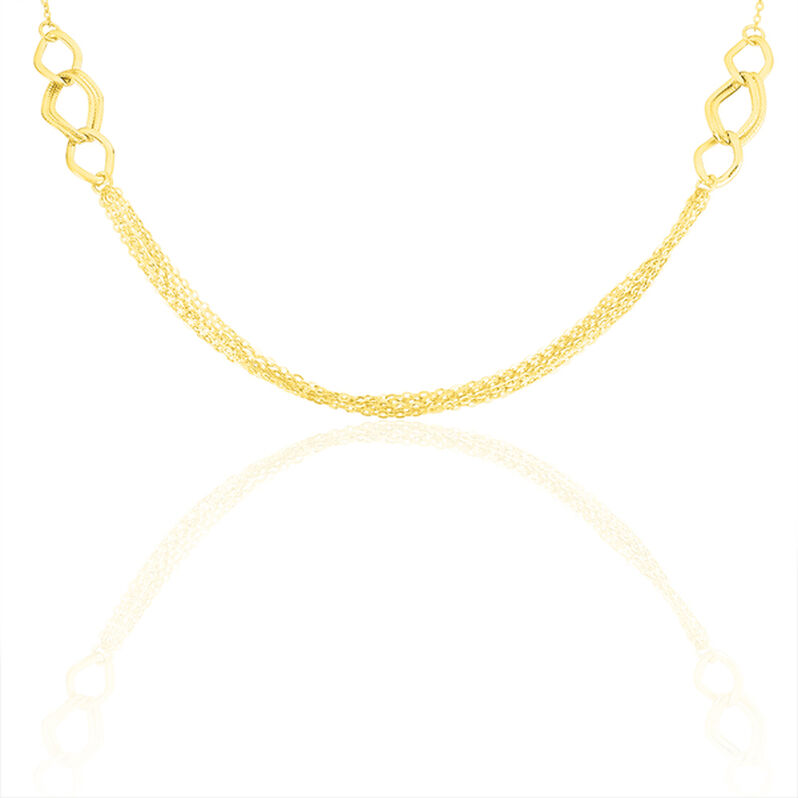 BLINDA Damen Collier Gold 375 (9 Karat) Kettenglieder - Halsketten Damen | OROVIVO