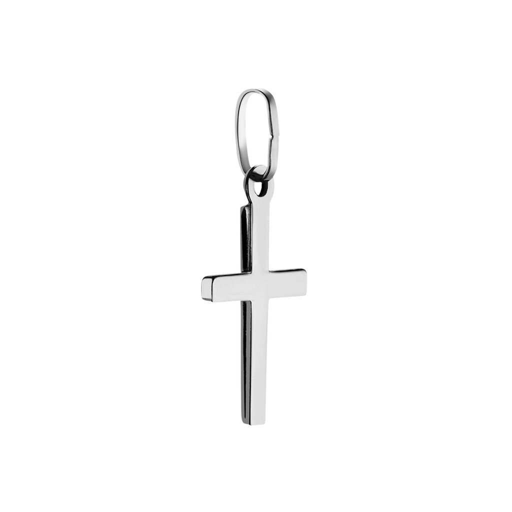 MAIDIS KREUZ 1 Unisex Anh&auml;nger Wei&szlig;gold 375 (9 Karat) Religi&ouml;ses Kreuz