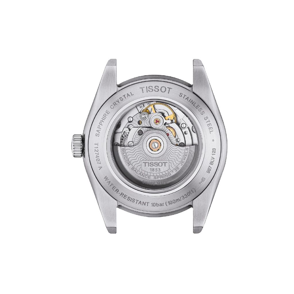 TISSOT Herrenuhr Gentleman Powermatic 80 Silicium Automatik T1274071109101