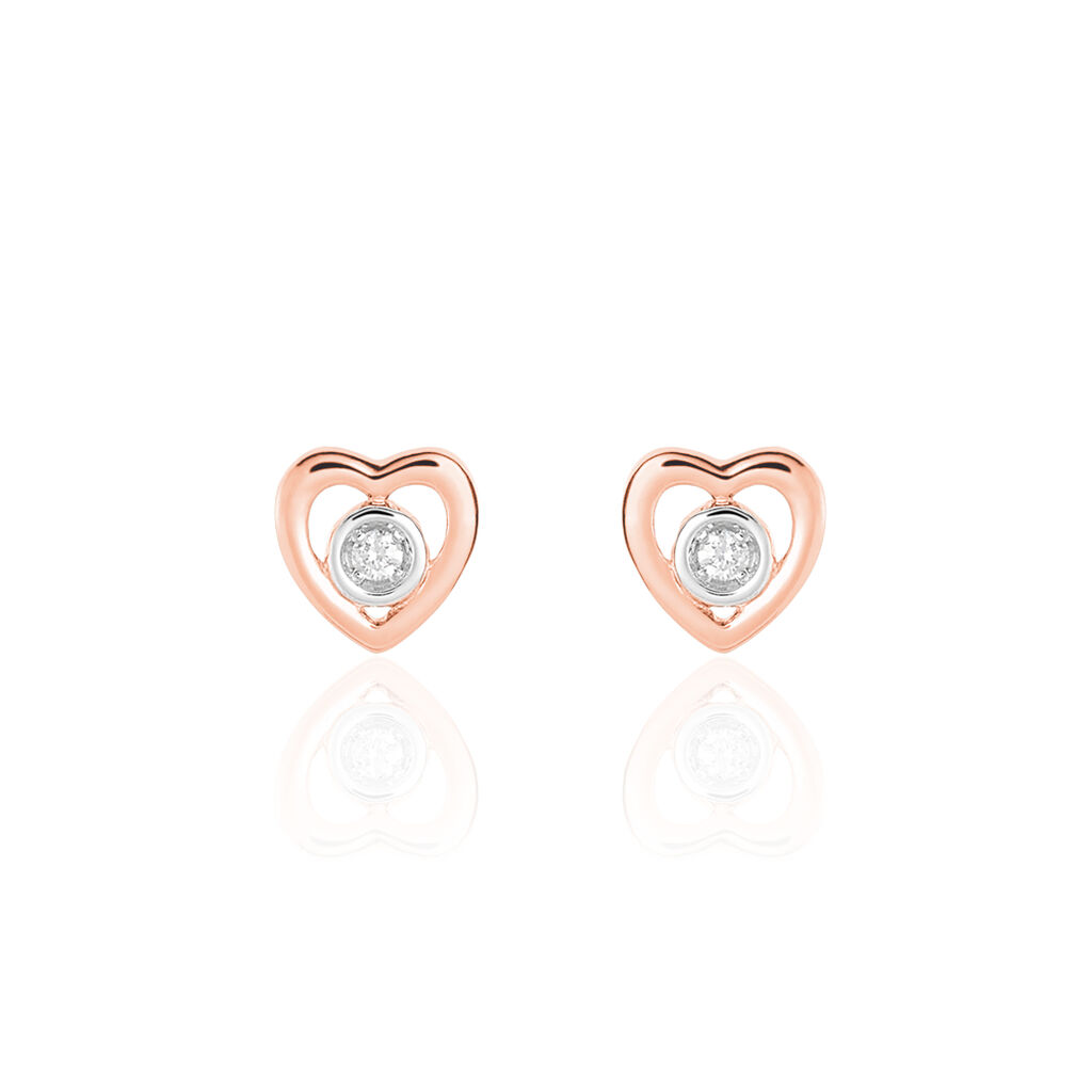 Boucles D'oreilles Or Rose Fidelia - Spannringe Damen | OROVIVO