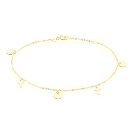 Damen Charmarmband Gold 375 Kreuz - Charmarmbänder Damen | OROVIVO