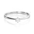 AMARUNE Damen Ring Platin Wei&szlig; 600 Diamant Wei&szlig; 0,1 ct