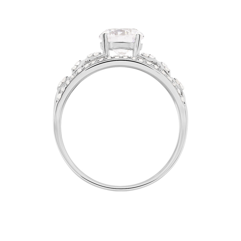 Bague Or Weiss Loena Et Oxyde - Spannringe Damen | OROVIVO