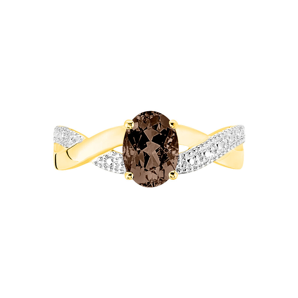 Bague Candice Or Jaune Quartz - Spannringe Damen | OROVIVO