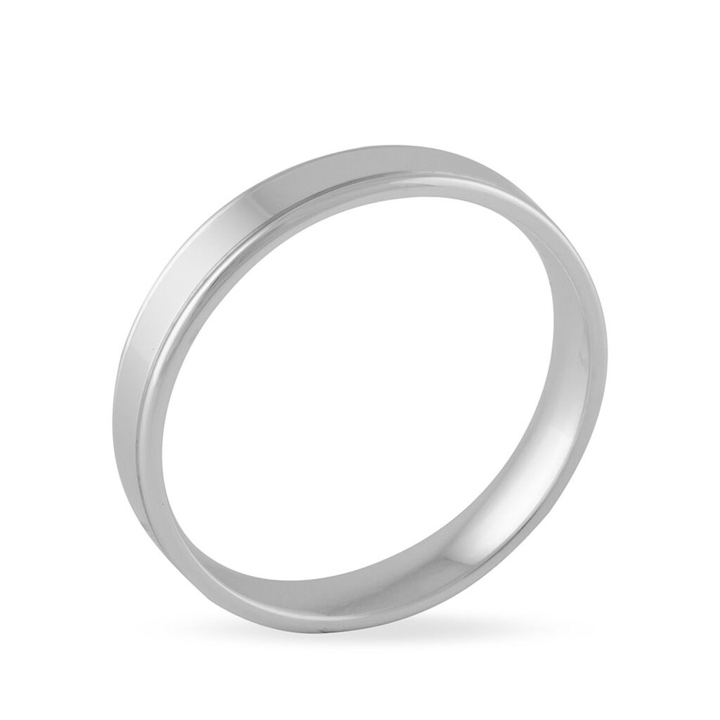 Alliance Beatrice Ruban Plat Or Blanc - Spannringe Familie | OROVIVO