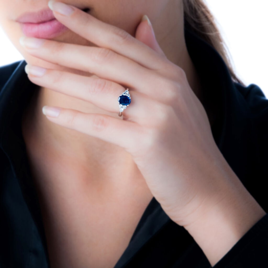 Bague Lea Or Rose Rubis Et Diamant - Spannringe Damen | OROVIVO