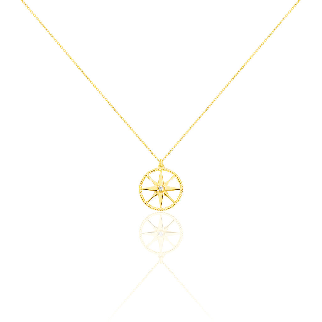 Collier Or Jaune Thalina Oxydes - Spannringe Damen | OROVIVO