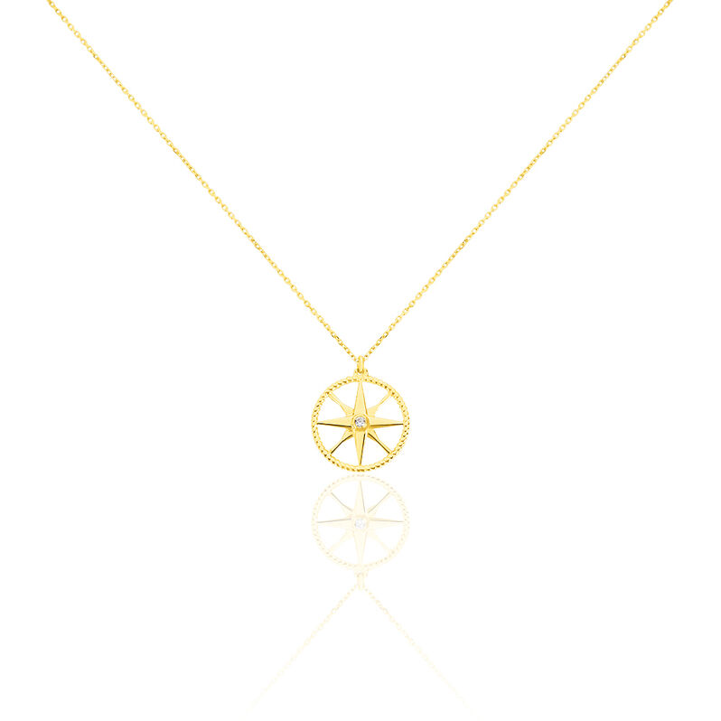 Collier Or Jaune Thalina Oxydes - Spannringe Damen | OROVIVO