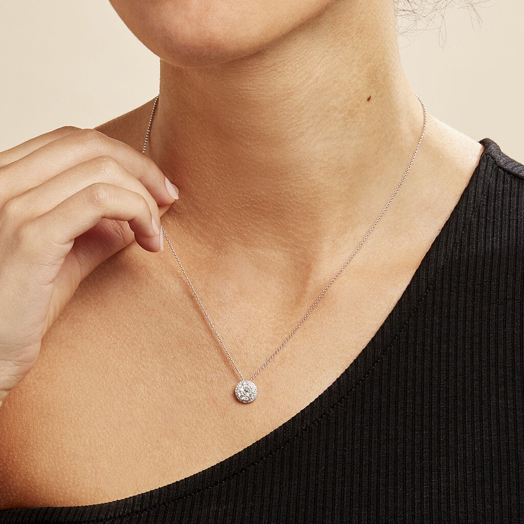 Damen Ohrstecker Weißgold 585 Oval Blau Geometrisch Jakka - Ohrstecker Damen | OROVIVO