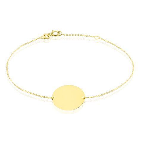 Damenarmband Gold 375 Kreis gravierbar Liv - Armbänder mit Gravur  | OROVIVO