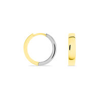 Damen Creolen Gold 333 Bicolor 
