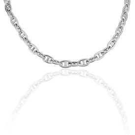 Damen Gliederkette Panzerstegkette Silber 925 49cm - Ketten ohne Anhänger Damen | OROVIVO