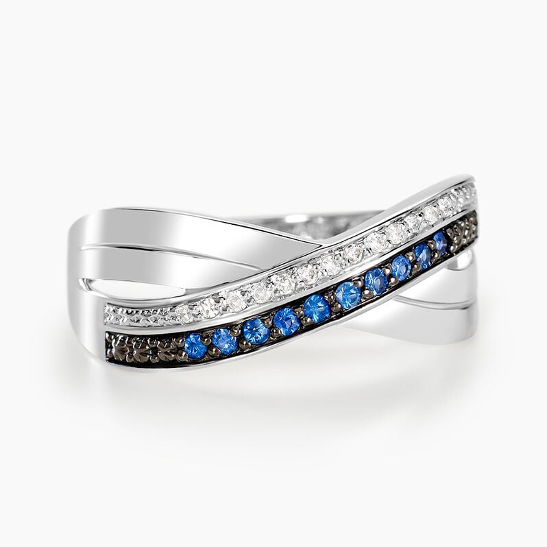 Bague Or Et Saphir - Spannringe Damen | OROVIVO