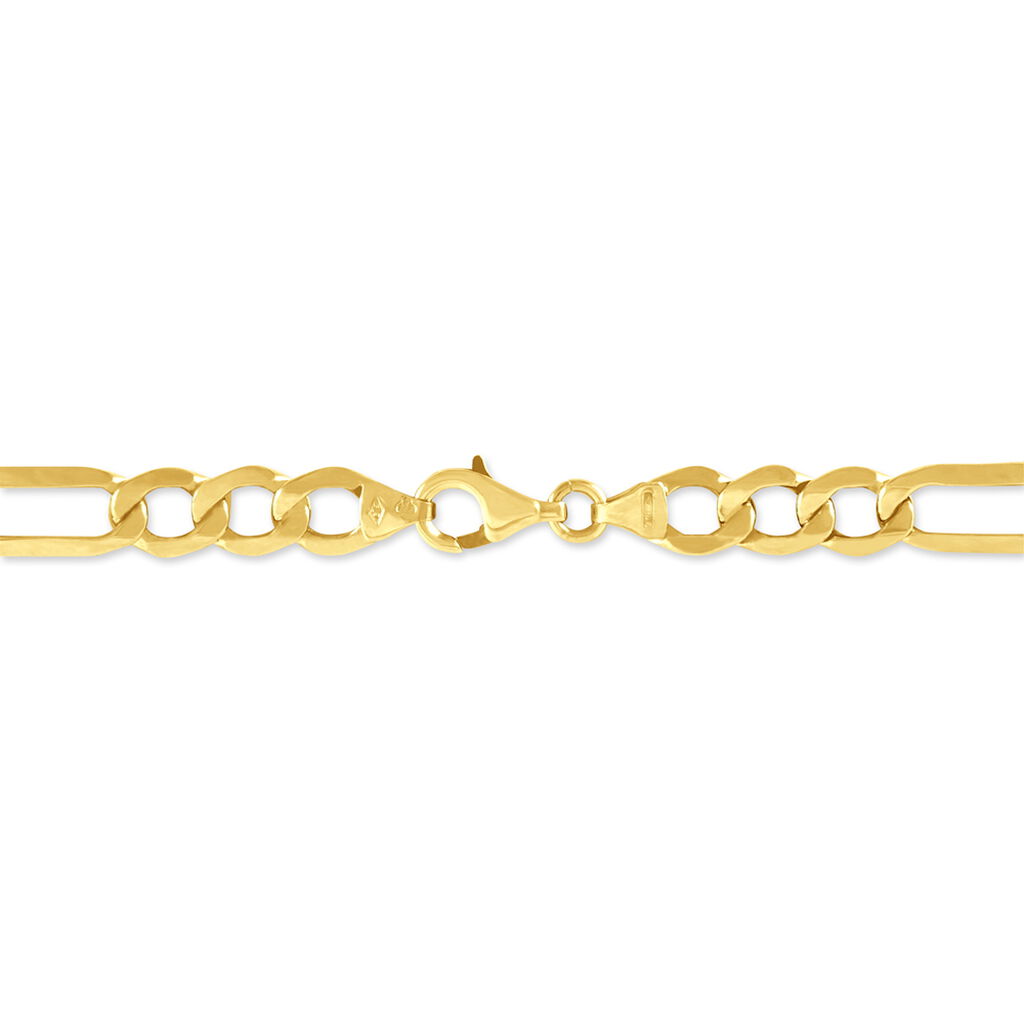 Bracelet Or Jaune Maille Alternée - Spannringe Herren | OROVIVO
