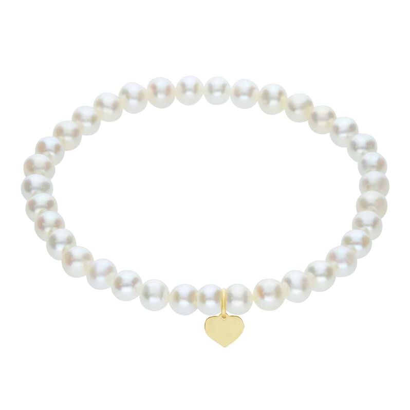 Bracciale Mon Petit Oro Giallo Perla D'Acqua Dolce - Spannringe Kinder | OROVIVO