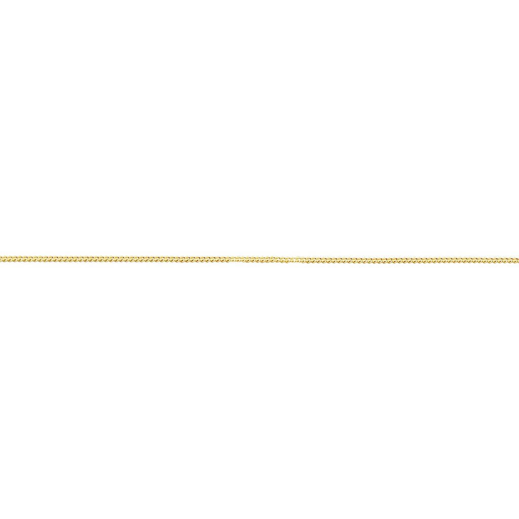 Damen Panzerkette Gold 375 , Kette ohne Stein