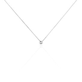 Damen Halskette Weißgold 750 Diamant 0,075ct - Ketten mit Anhänger Damen | OROVIVO