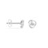 ALBANNE KNOTEN 4 Damen Ohrstecker Silber 925 Zirkonia Wei&szlig;