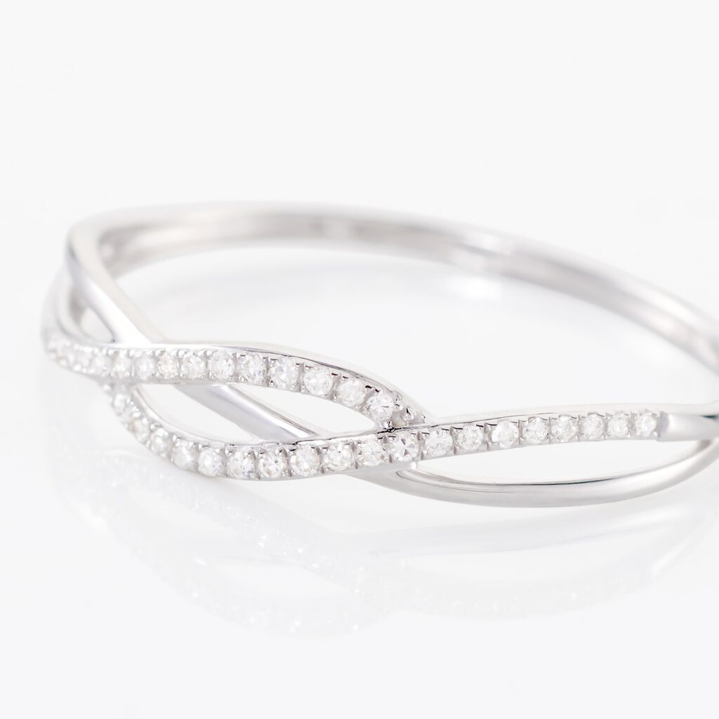Bague Or Weiss Vague Diamants - Spannringe Damen | OROVIVO