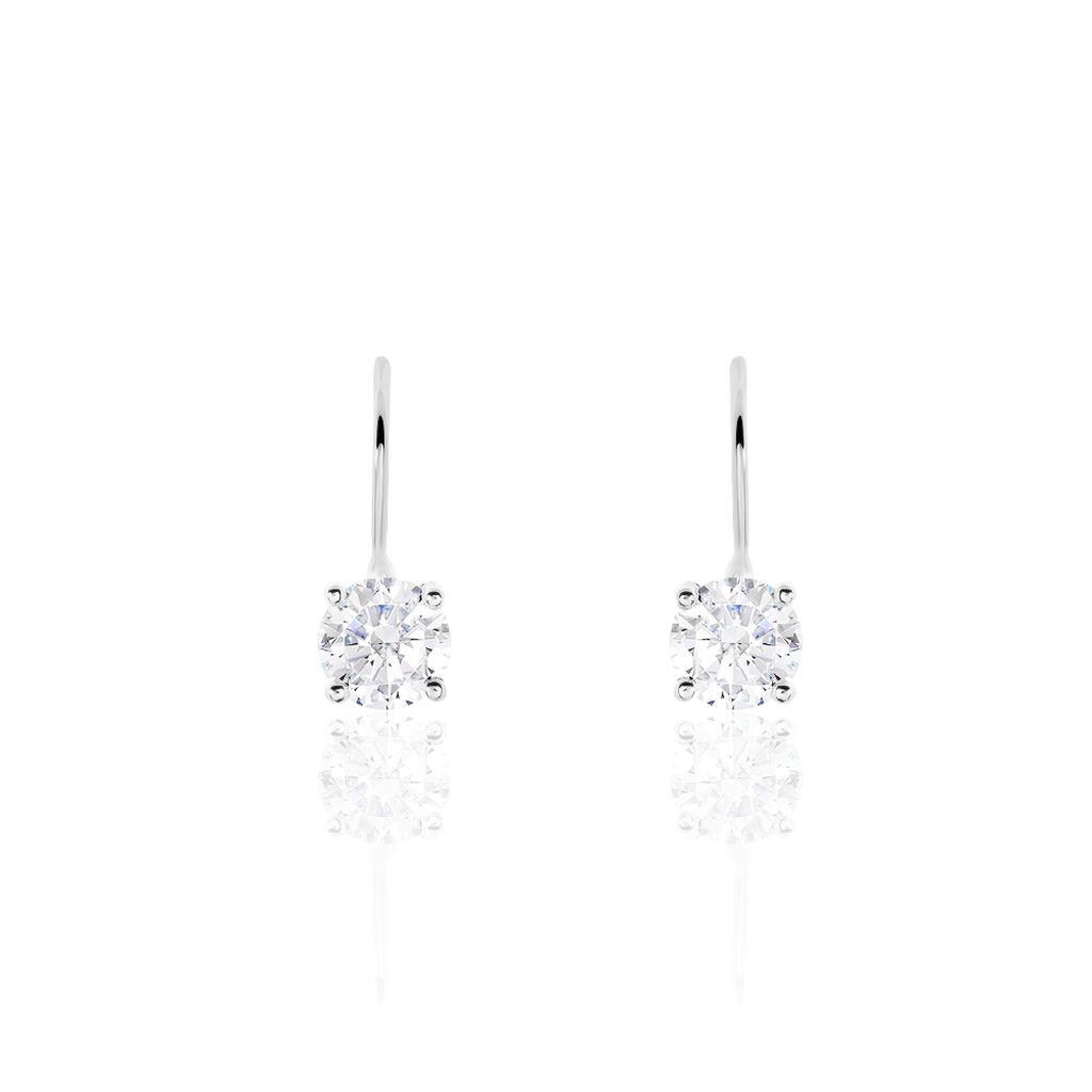 Damen Ohrringe Lang Silber 925 Zirkonia  - Ohrhänger Damen | OROVIVO