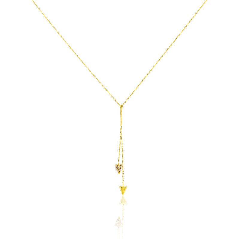Collier Delora Or Jaune Oxyde De Zirconium - Spannringe Damen | OROVIVO