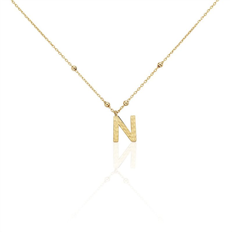 Collier Plaqué Or Jaune Lettra - Spannringe Damen | OROVIVO