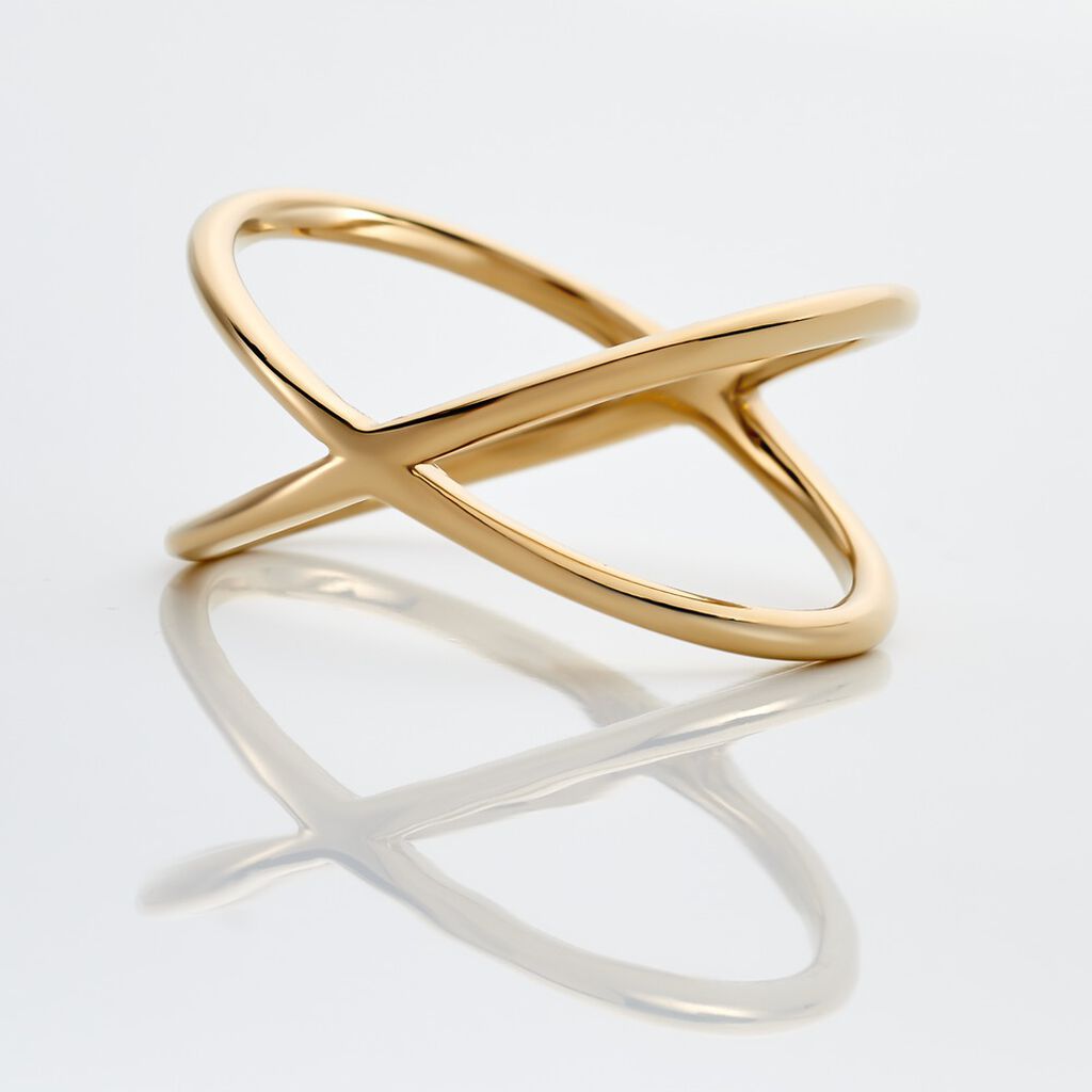 ALIANNA Damen Ring Edelstahl vergoldet